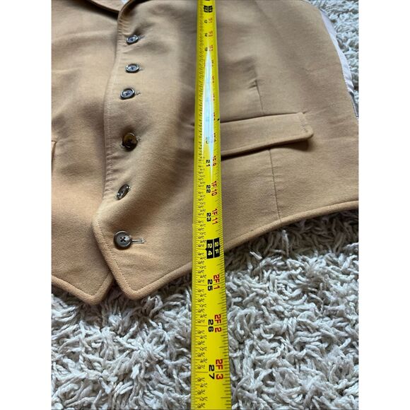 Ben Silver Wool Camel Waistcoat Vest Men's Suit Size 40R - Picture 8 of 12